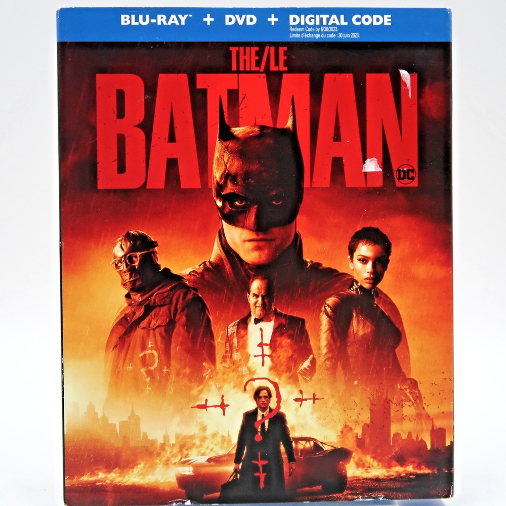 The Batman Blu-ray DVD 2022 Robert Pattinson Zoe Kravitz Paul Dano DC Movie
